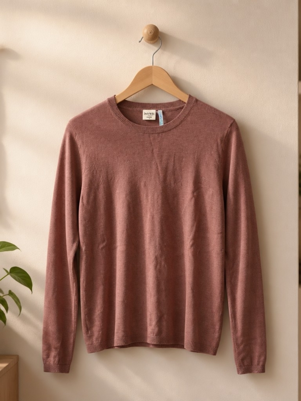 Simons Crewneck Sweater in Dusty Rose